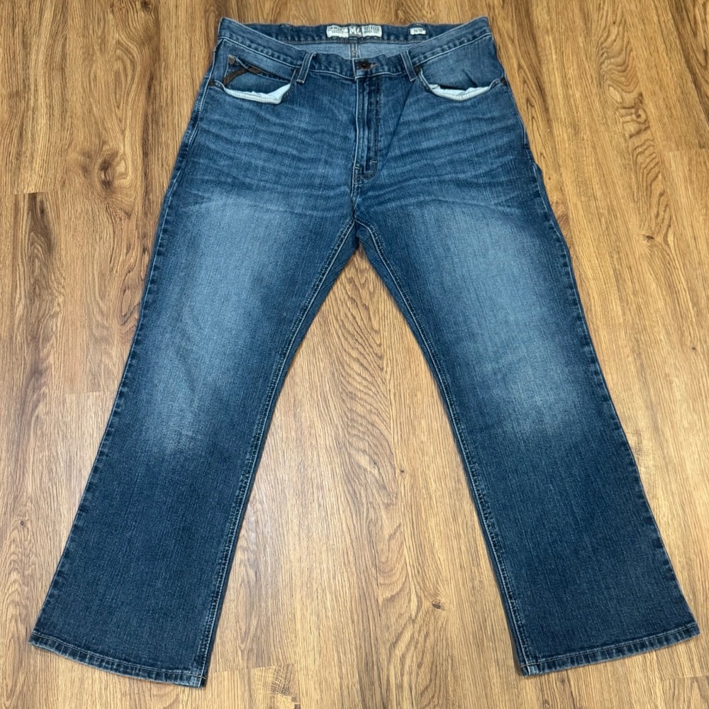 Ariat Legacy M4 Relaxed Boot Cut Mens Jeans 36x30 Medium Wash Blue Denim